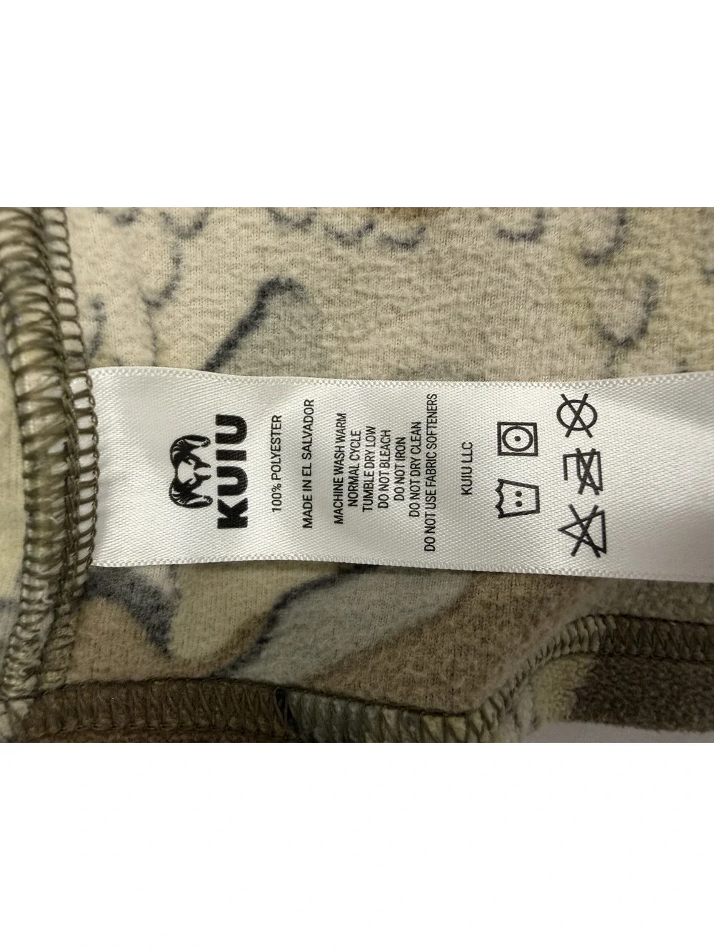 Kuiu Camouflage Zip-Up Fleece Jacket with MRA Hunting Logo